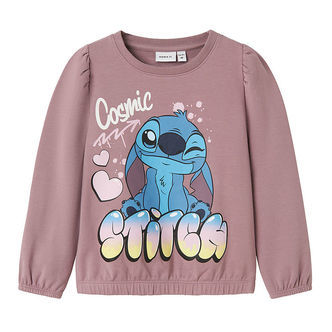 Name It Sweatshirt - NmfJessi Stitch - Elderberry m. Print