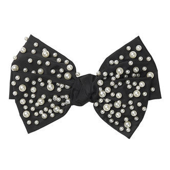 DAY ET Hårspænde - Pearl Bead Hair Bow - 20x11,5 cm - Black