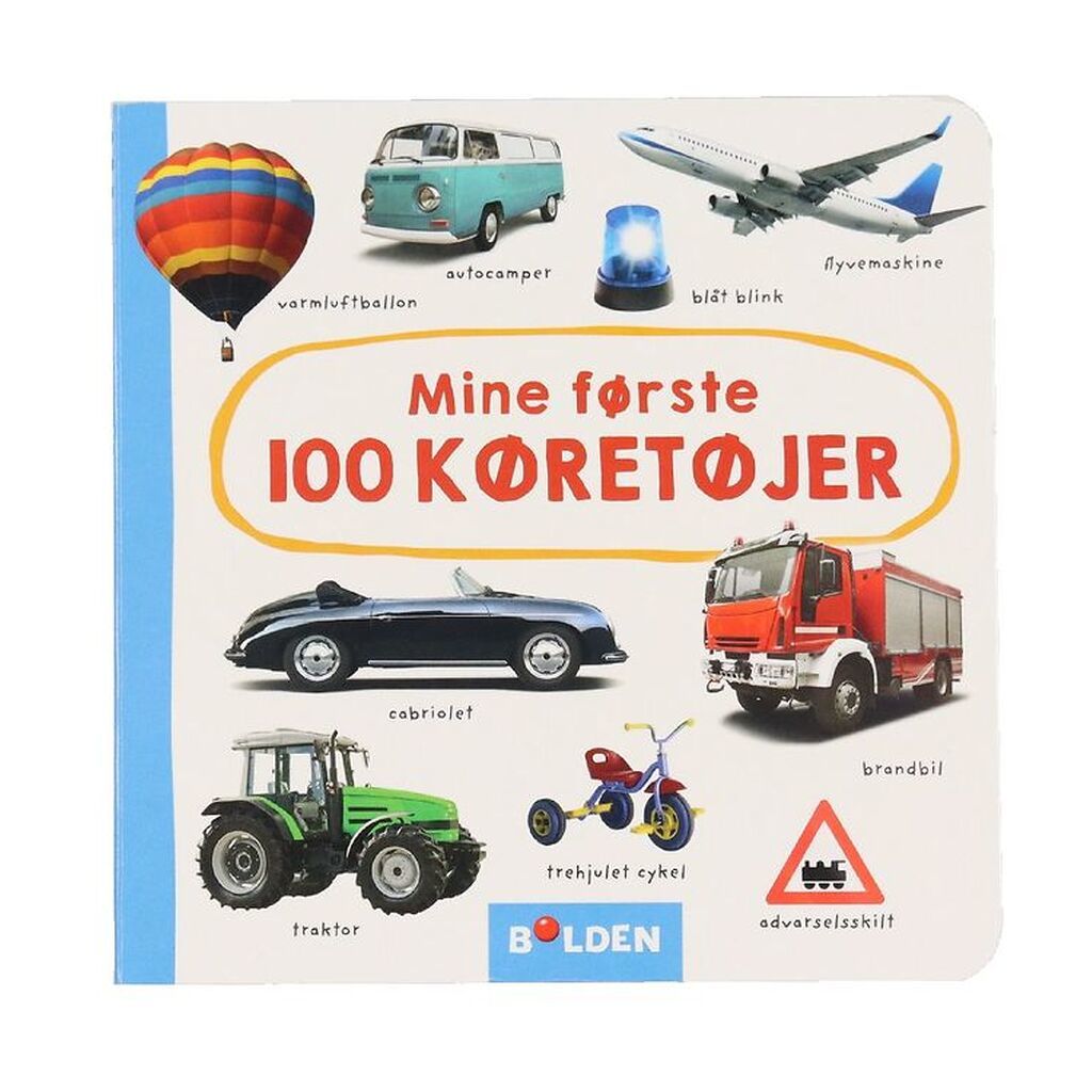 Forlaget Bolden Billedbog - Mine Første 100 Køretøjer - Dansk