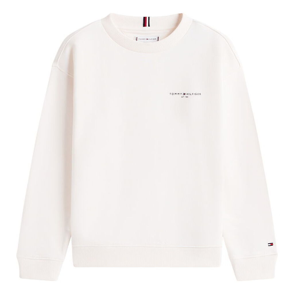 Tommy Hilfiger Sweatshirt - Mini Corp - Ancient Whitewhite