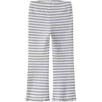 Name It Bukser - Rib - NmfTaias - Lavender Gray/Cloud Dancer