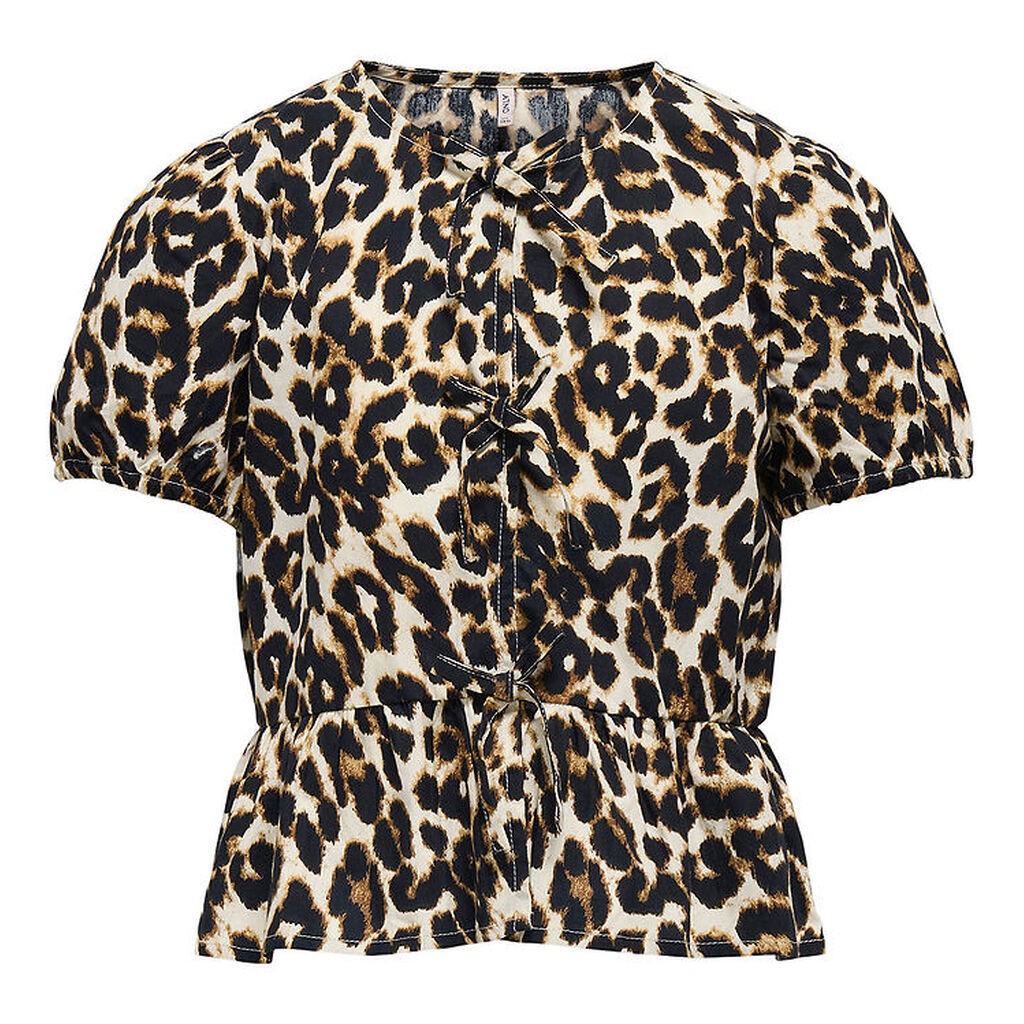 Kids Only Skjorte K/Æ - Noos - KogClara - Black/With Clara Leo