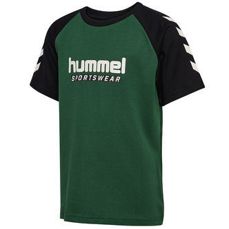 Hummel T-shirt - HmlJr Logo - Dark Green