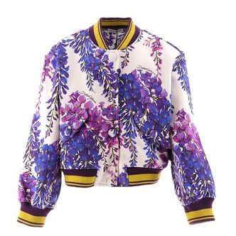 Dolce & Gabbana Cardigan - Renaissance - Hvid/Lilla m. Blomster