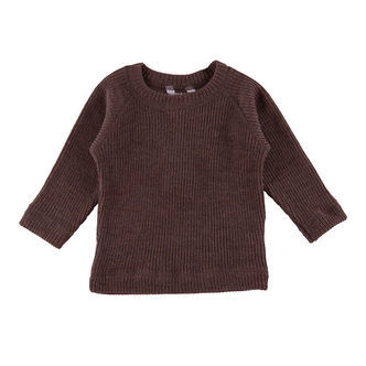 Joha Bluse - Strik - Uld - Mørkebrun