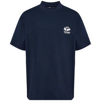 Hummel T-shirt - hmlLoose - Dark Sapphire m. Print