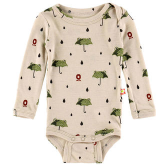 Katvig Body l/æ - Uld - Grøn