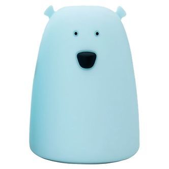 Rabbit & Friends Lampe - 11x17 cm - Stor Bjørn - Blå