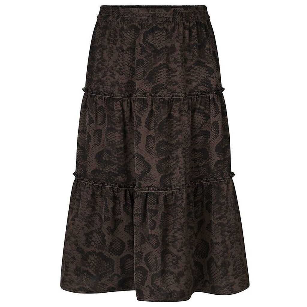 Rosemunde Nederdel - Recycled Polyester - Smoaked Oak Snake Prin