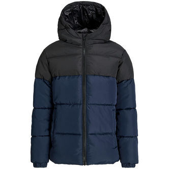 Jack & Jones Dynejakke - JjMaze - Sky Captain/BLACK BLOCKING