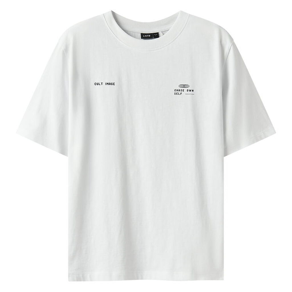 LMTD T-shirt - NlnBature - Bright White/Dark Sapphire