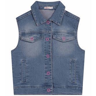 Billieblush Denimvest - Double Stone+Bleach