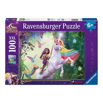 Ravensburger Puslespil - 100 Brikker - Unicorn Academy