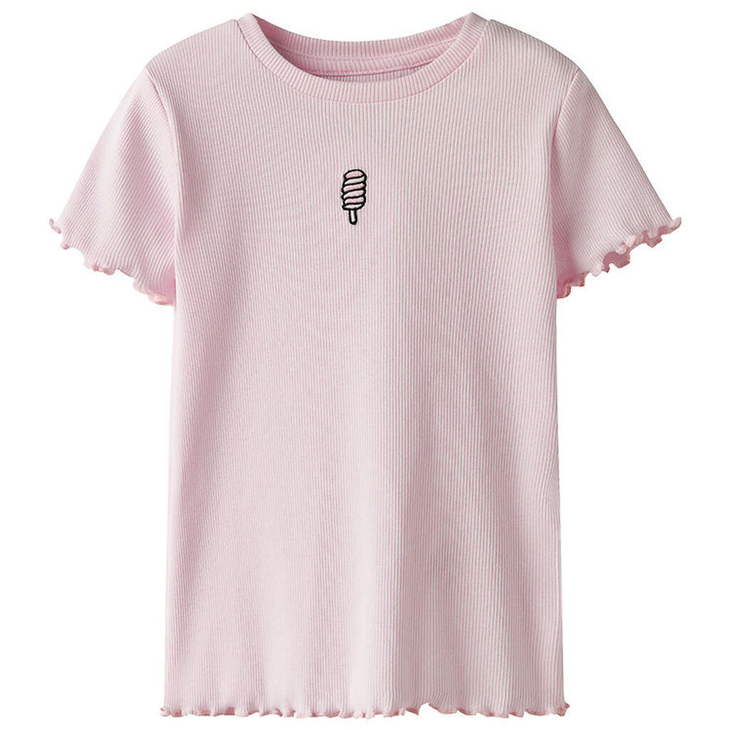 Name It T-shirt - Rib - NmfVivemma - Ballerina/Strawberry