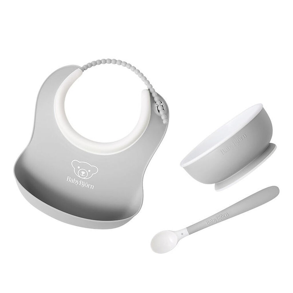 BabyBjörn Spisesæt - 3 Dele - Grå