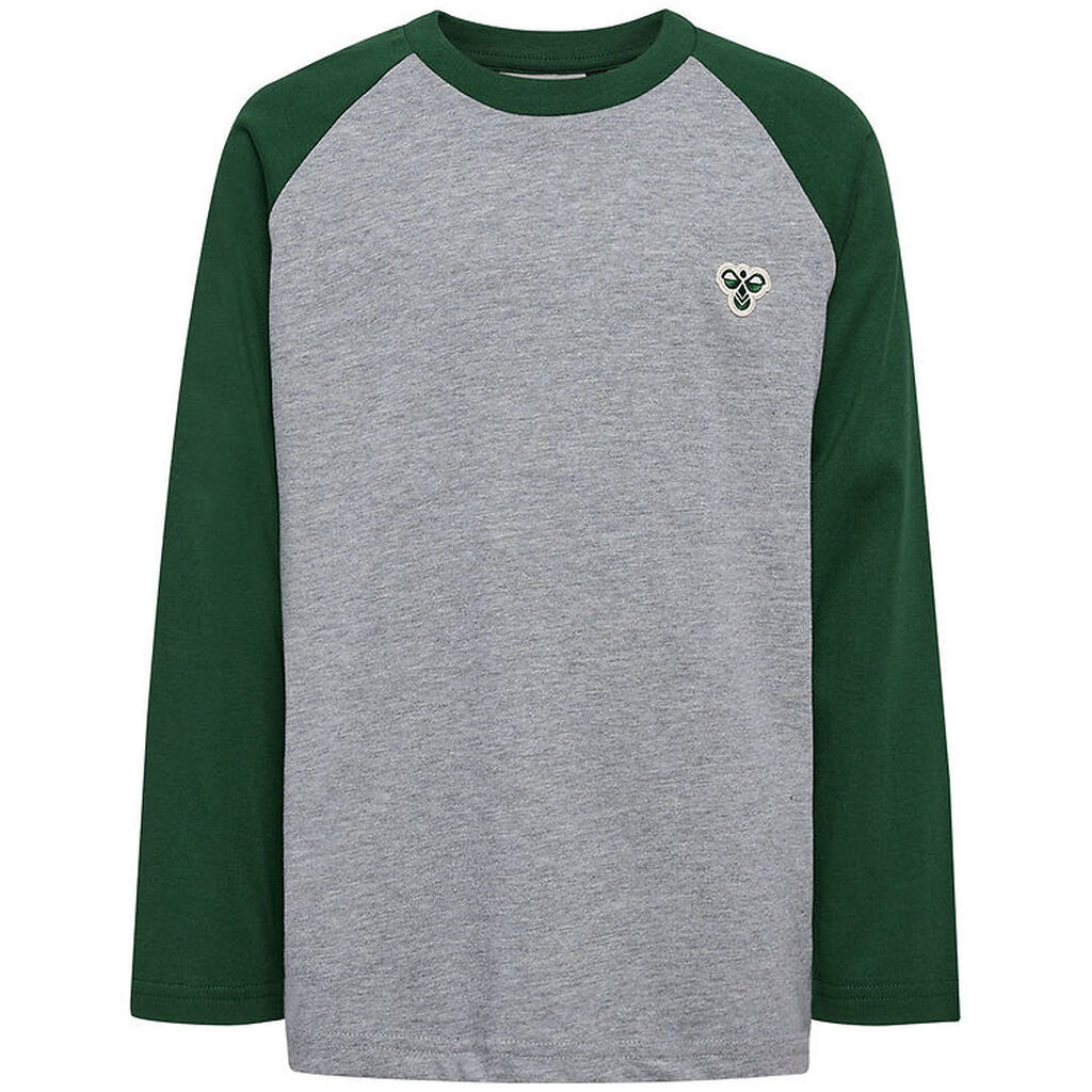 Hummel Bluse - hmlJR - Mørkegrøn m. Logo