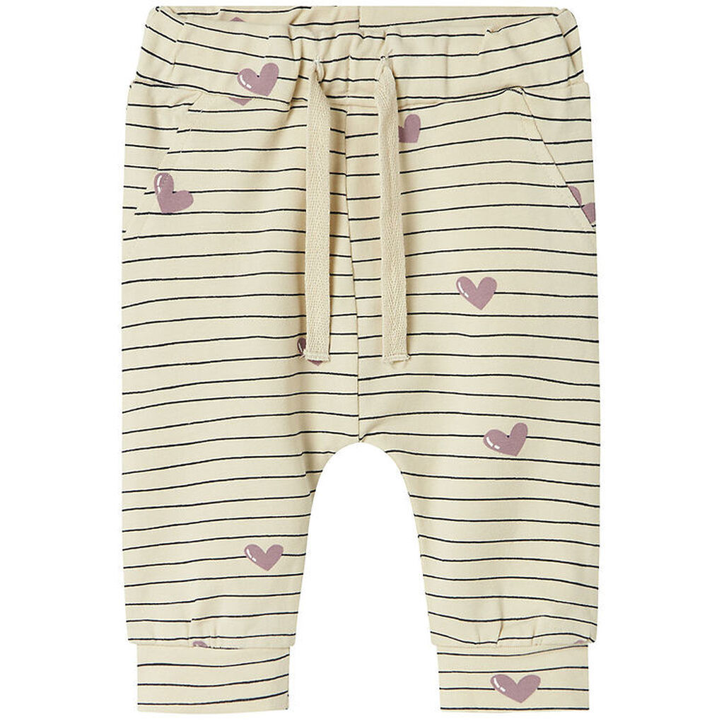 Name It Bukser - NbfVandora - Summer Sand/Hearts