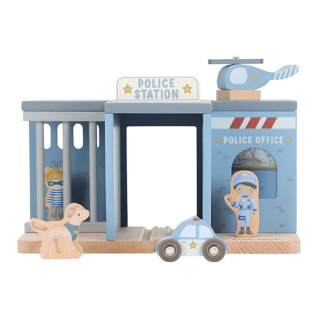 Little Dutch Politistation - Træ - Blå