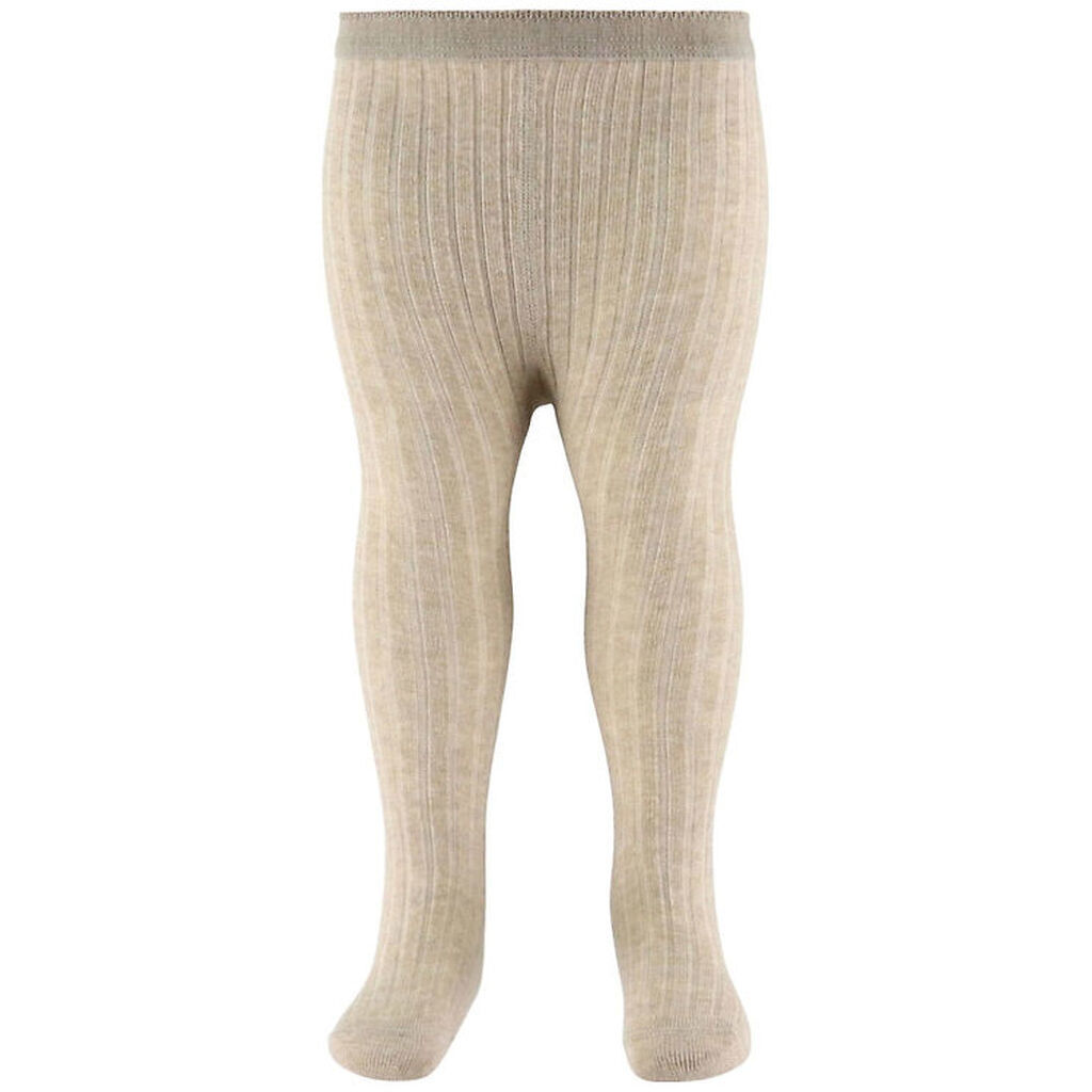 MP Strømpebukser - Rib - Beige