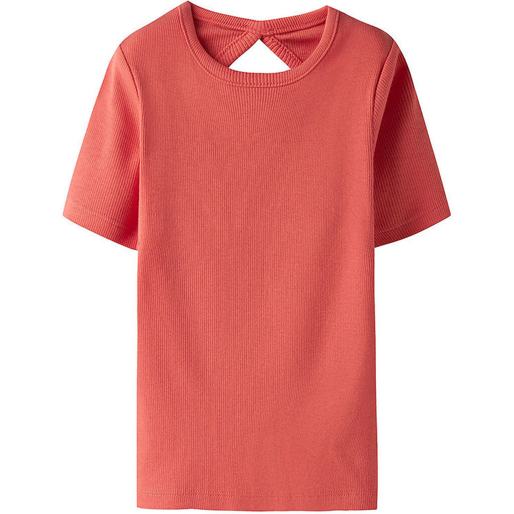 Name It T-shirt - Rib - NkfJalgos - Spiced Coral