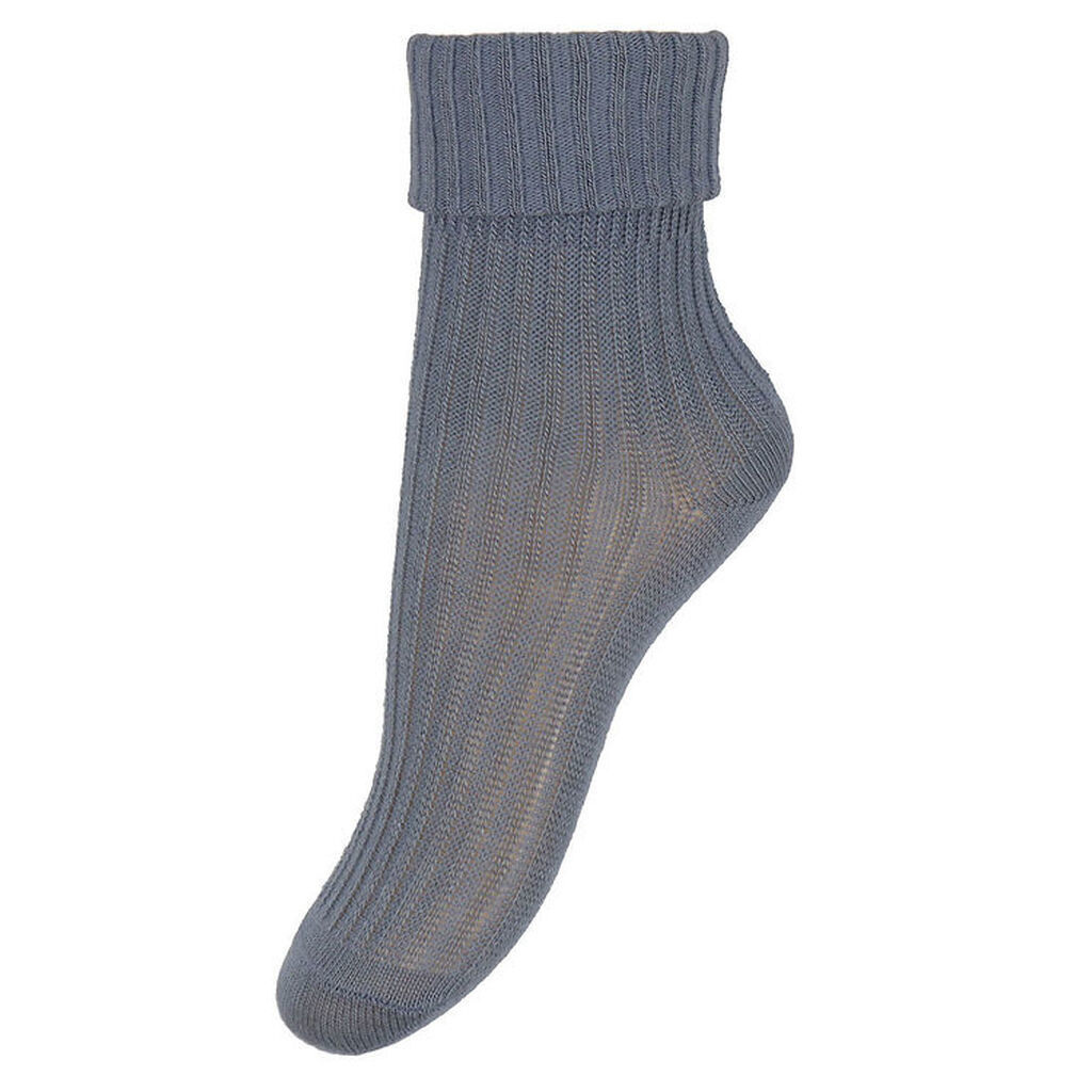 MP Strømper - Bambus - Rib - Stone Blue