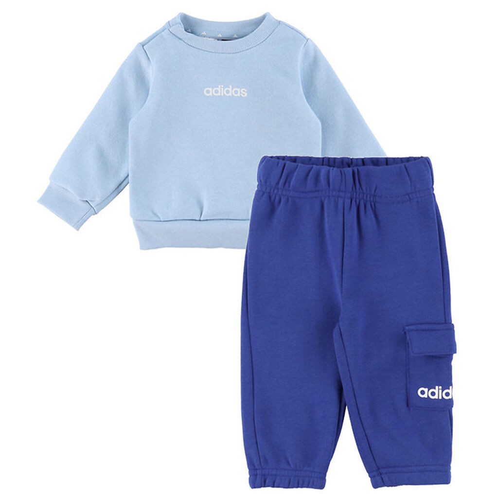 adidas Performance Sweatsæt - I Lin FL Jog - Globlu/White
