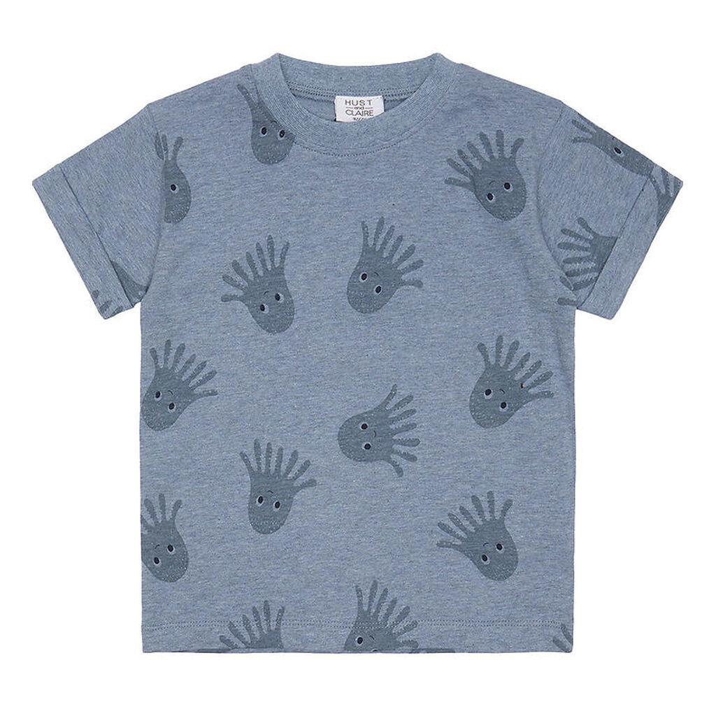 Hust and Claire T-shirt - Anton - Sky Melange