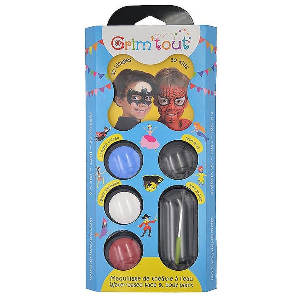 Grim Tout Ansigtsmaling - Superhelte