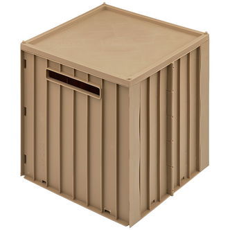 Liewood Foldekasse m. Låg - 30,5x32x31,5 cm - Elijah - Oat