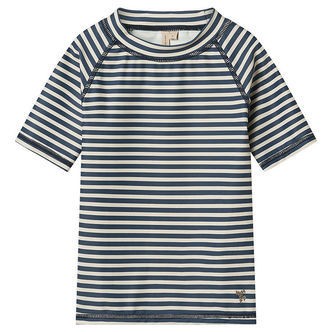 Wheat Badebluse - UV40+ - Jackie SS - Blue Stripe