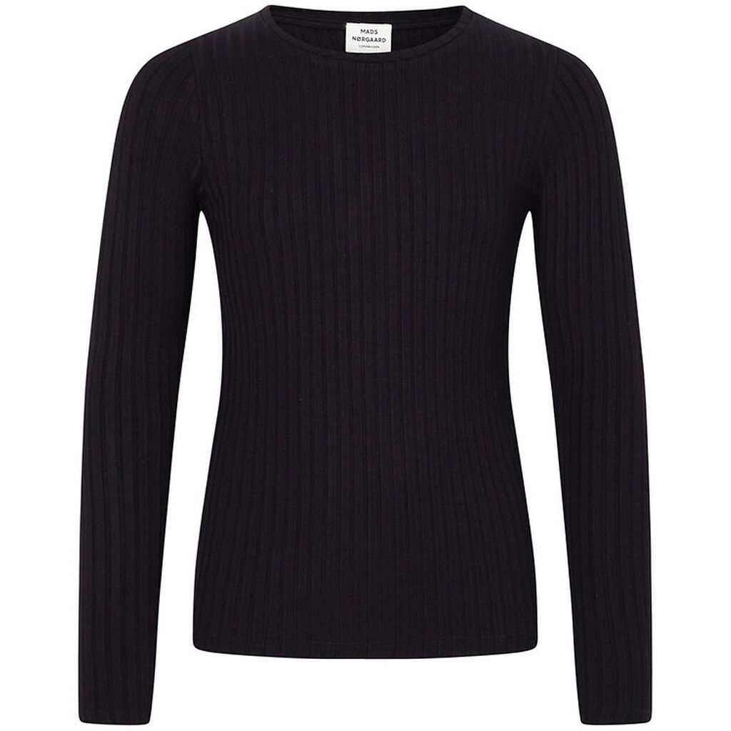 Mads Nørgaard Bluse - Rib - Talika Top - Black