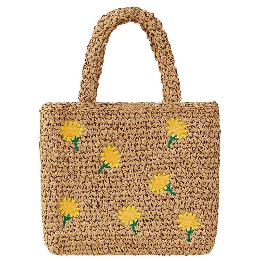 Stella McCartney Kids Taske - Nut Brown/Gul m. Solsikker