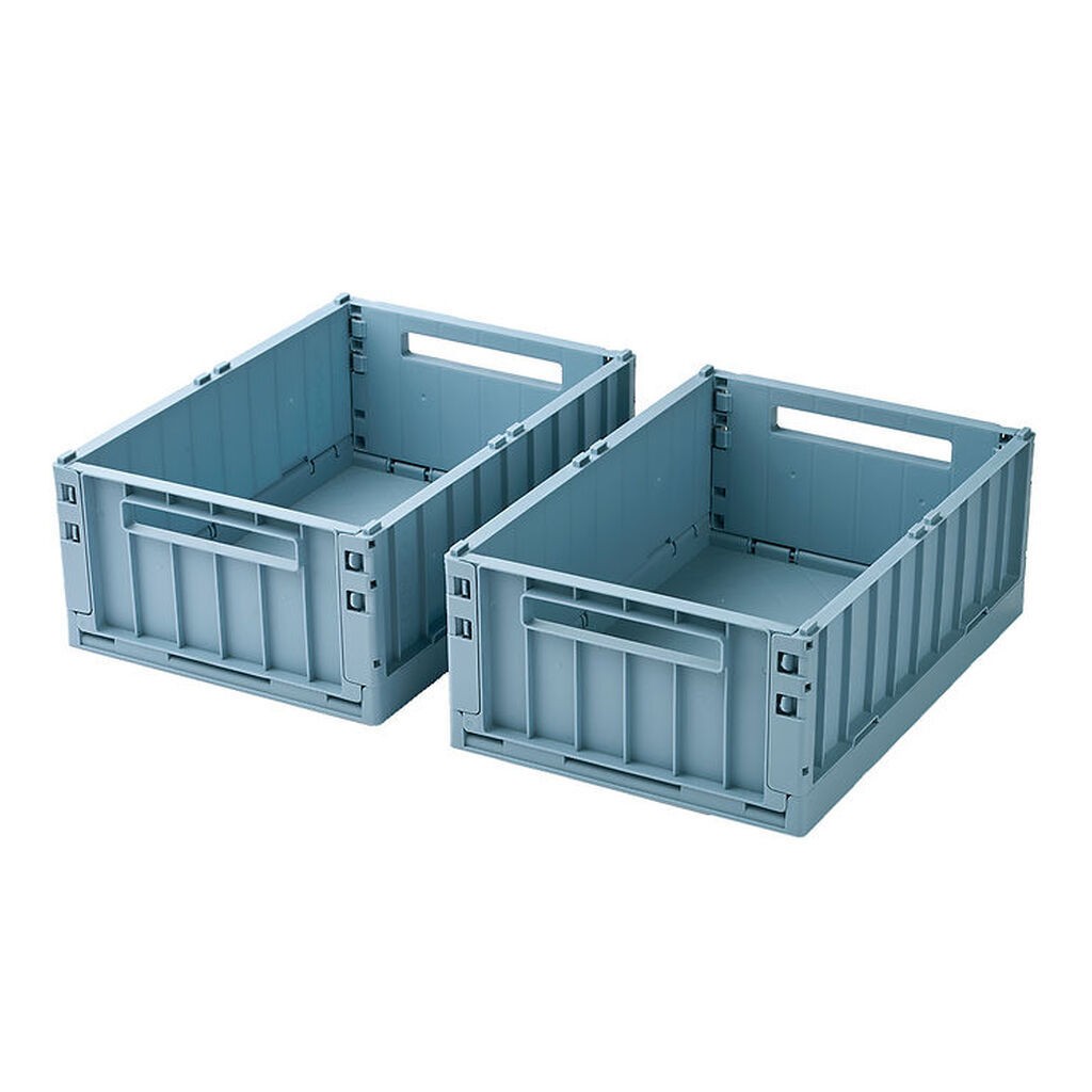 Liewood Foldekasser - 36x25x13,5 - Medium - 2-Pak - Beach Blue