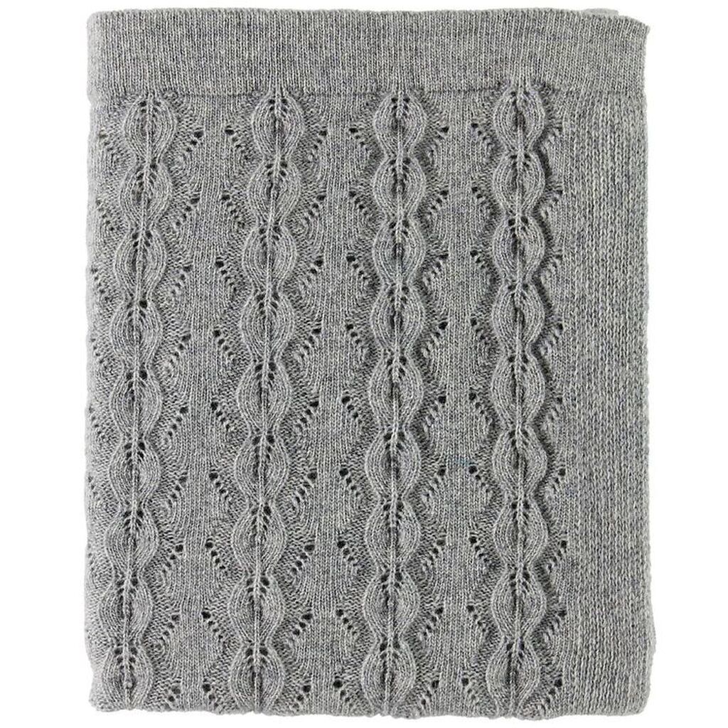 Nørgaard Madsens Tæppe - Strik - 75x100 cm - Grå - Uld