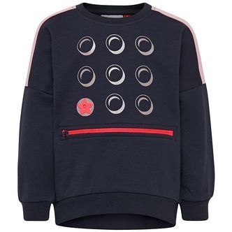 LEGOÂ® Duplo Sweatshirt - LWSun - Navy m. Rosa/Sølv