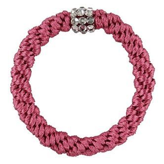 Kknekki Hårelastik - Pink m. Rhinsten