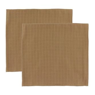 Cam Cam Stofbleer - 72x72 cm - 2-pak - Camel