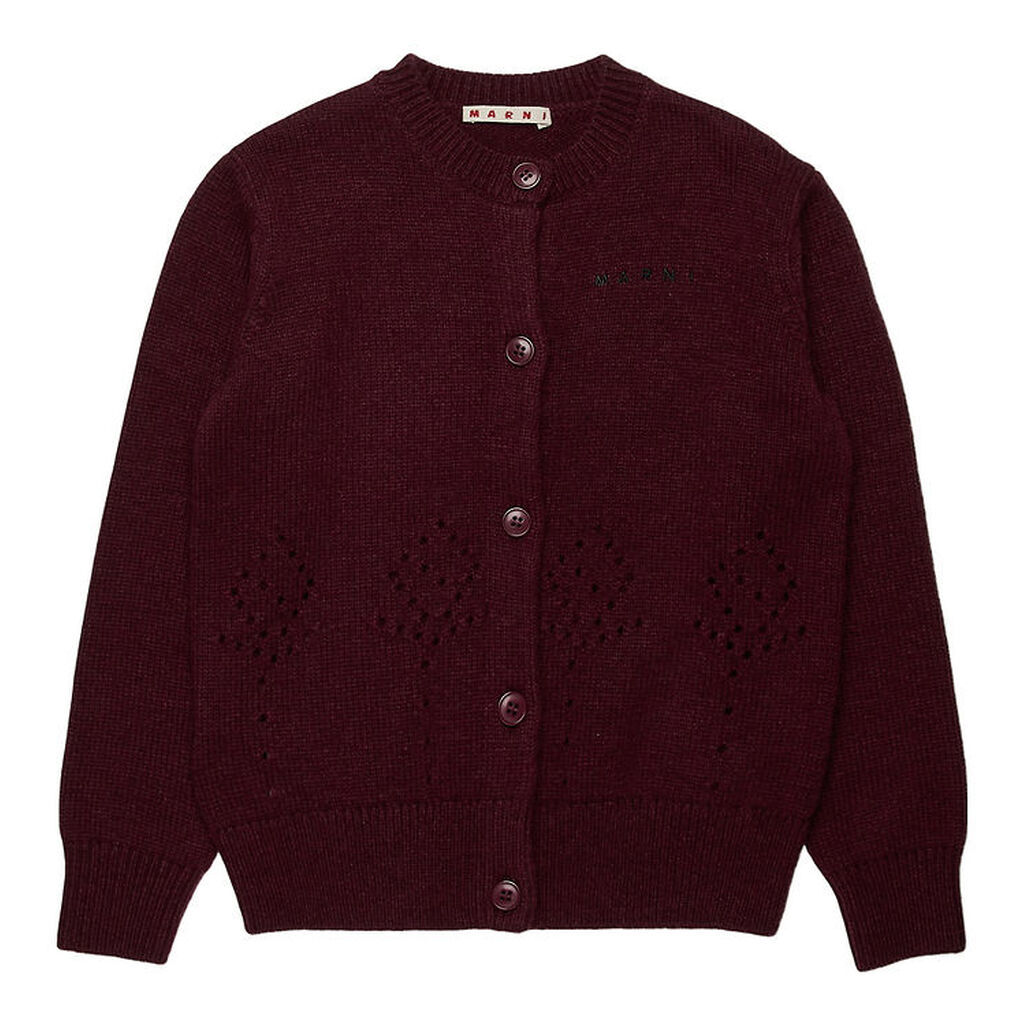 Marni Cardigan - Nylon/Uld - Berry Jam