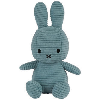 Bon Ton Toys Bamse - 23 cm - Miffy ECO Corduroy - Aviator Blue