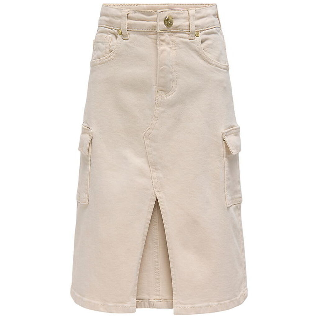 Kids Only Denimnederdel - Kogemily Cargo - Ecru