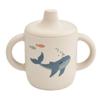 Liewood Kop m. Tud - Neil Sippy Cup - Silikone - Sea Creature/Sa