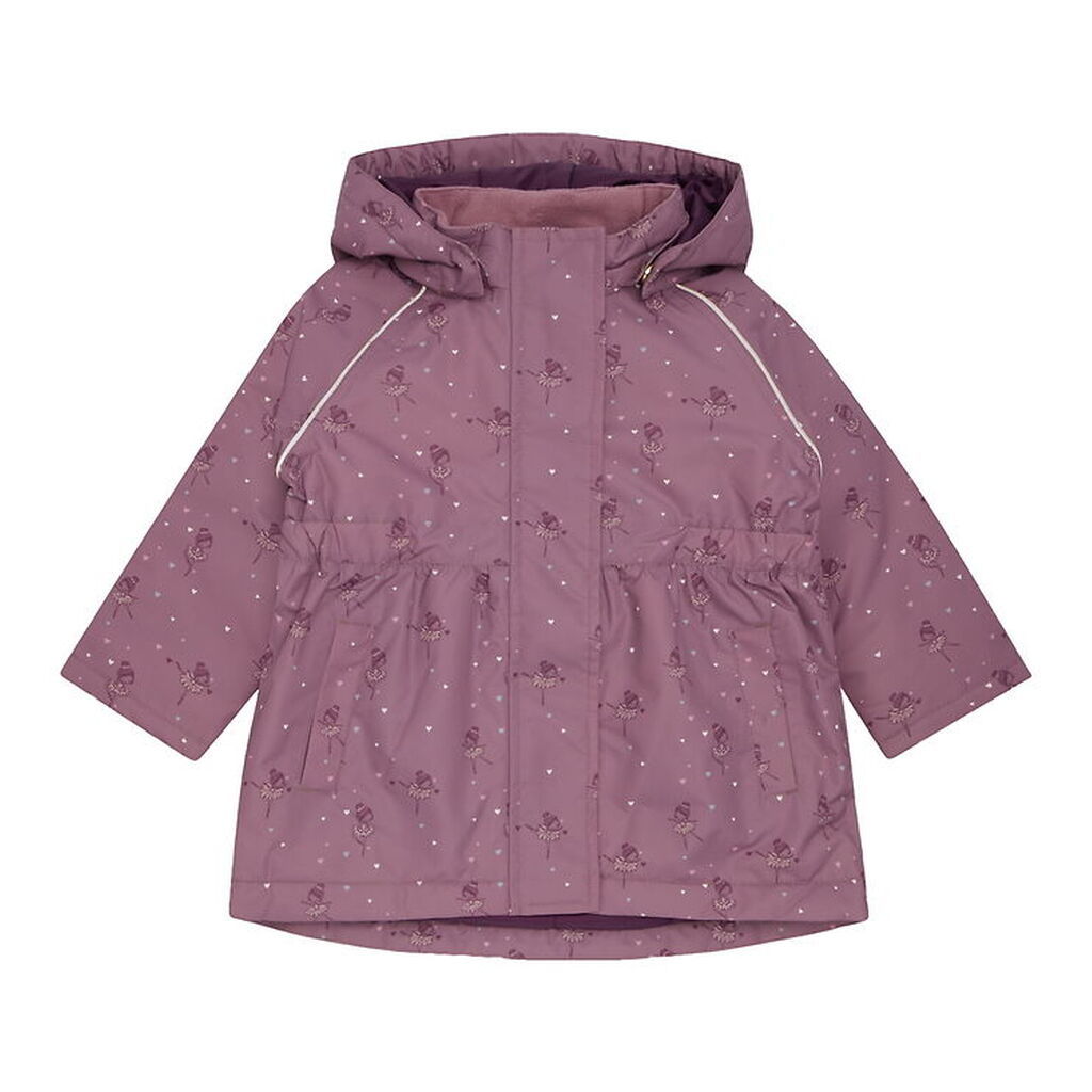 Hust and Claire Vinterjakke - HCObia - Pale Mauve m. Hjerter/Bal