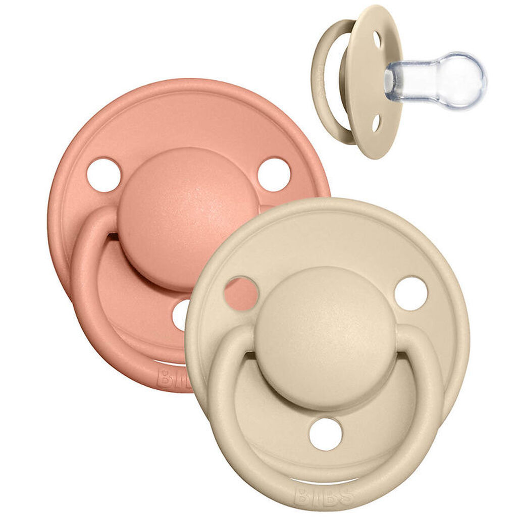 Bibs De Lux Sutter - 2-pak - Rund - Vanilla/Peach