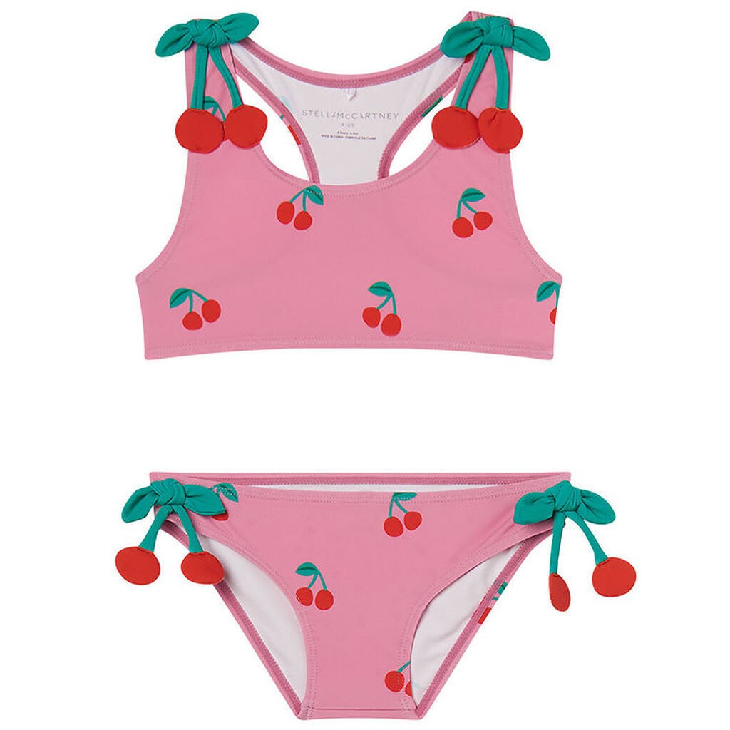 Stella McCartney Kids Bikini - UV50+ - Rosa m. Kirsebær