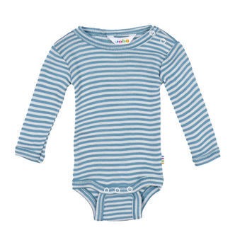 Joha Body L/Æ - Rib - Uld/Silke - Blå