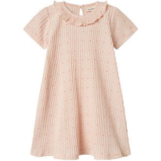 Lil' Atelier Kjole - Rib - NmfHulla - Peach Blush