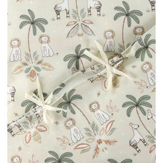 Nørgaard Madsens Sengetøj - Voksen - Natur m. Palmer/Løver/Zebra