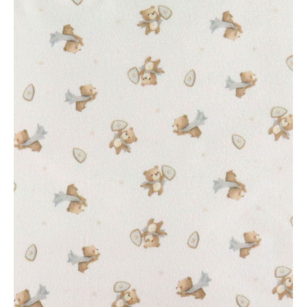 Nørgaard Madsens Sengetøj - Flonel - Junior - Beige m. Bamser