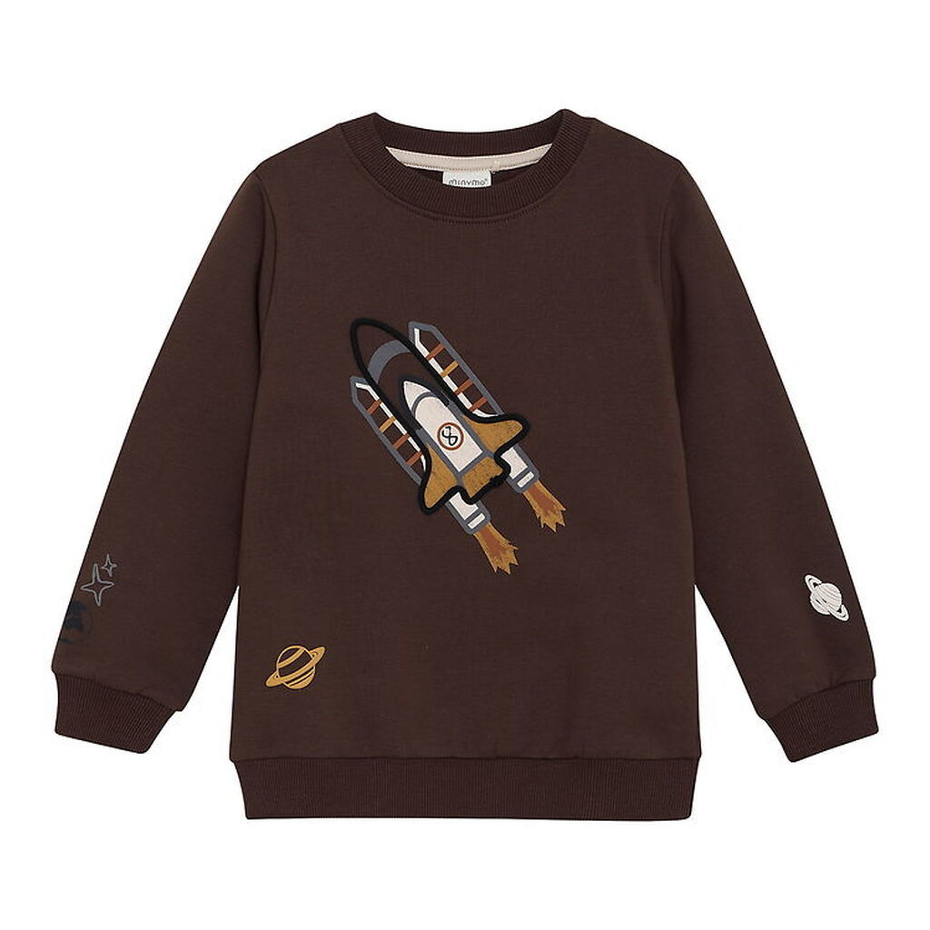 Minymo Sweatshirt - Bracken m. Rumraket
