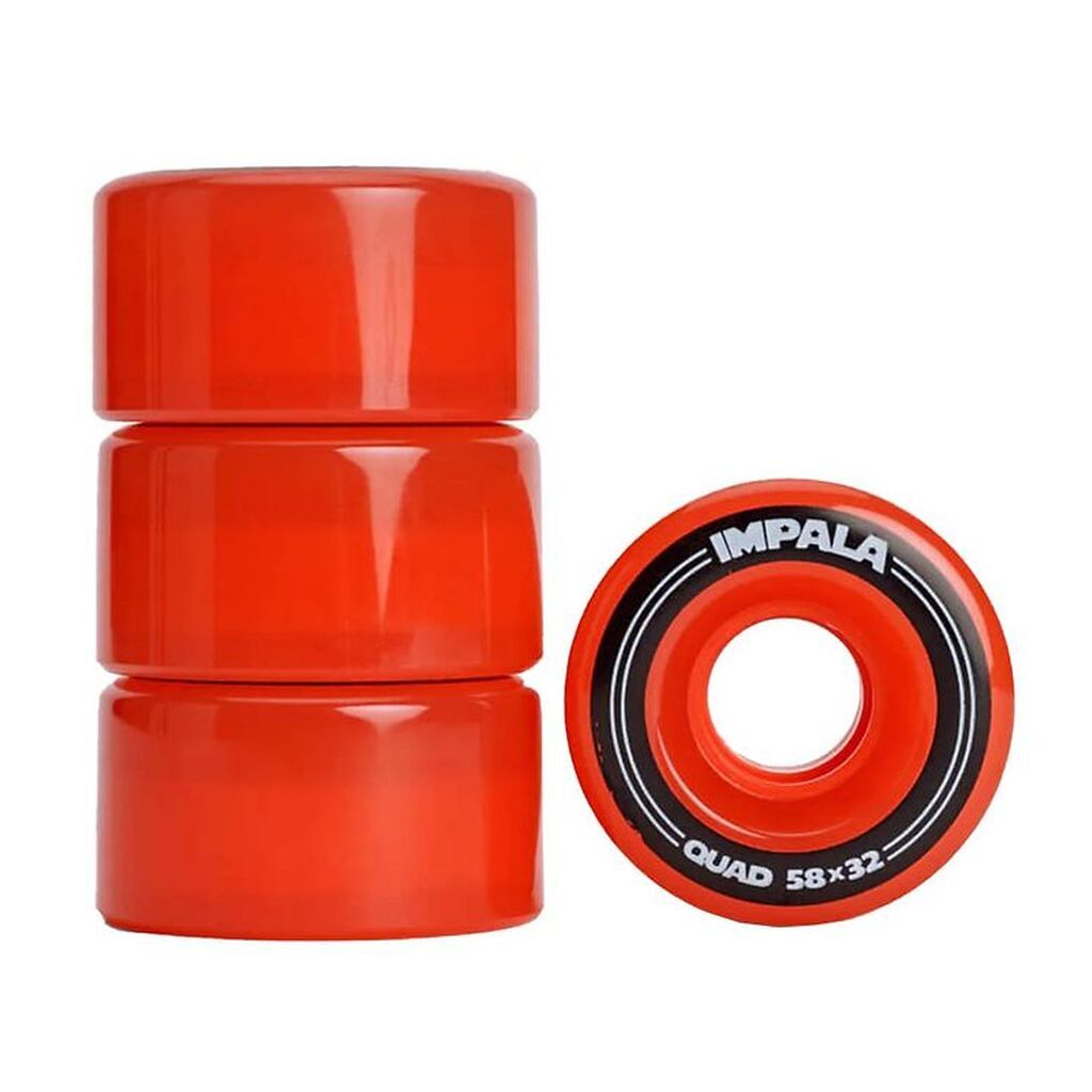 Impala Hjul - 4-pak - 58 mm - Rød